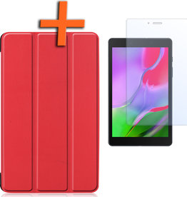 Nomfy Nomfy Samsung Galaxy Tab A 8.0 2019 Hoes Met Screenprotector - Rood