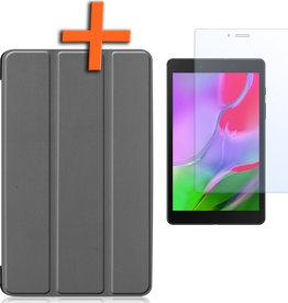 Nomfy Nomfy Samsung Galaxy Tab A 8.0 2019 Hoes Met Screenprotector - Grijs