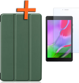 Nomfy Nomfy Samsung Galaxy Tab A 8.0 2019 Hoes Met Screenprotector - Donker Groen