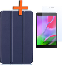 Nomfy Nomfy Samsung Galaxy Tab A 8.0 2019 Hoes Met Screenprotector - Donker Blauw