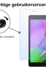 Nomfy Hoes Geschikt voor Samsung Galaxy Tab A 8.0 (2019) Hoes Tri-fold Tablet Hoesje Case Met Screenprotector - Hoesje Geschikt voor Samsung Tab A 8.0 (2019) Hoesje Hardcover Bookcase - Donkerblauw