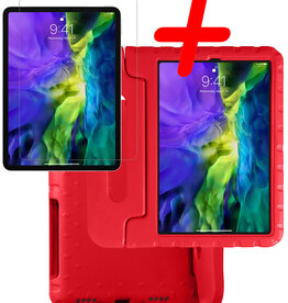 BASEY. BASEY. iPad Pro 11 inch (2020) Kinderhoes Met Screenprotector - Rood