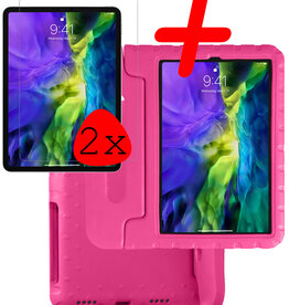 BASEY. BASEY. iPad Pro 11 inch (2020) Kinderhoes Met 2x Screenprotector - Roze