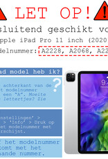 BASEY. BASEY. iPad Pro 11 inch (2020) Kinderhoes Met 2x Screenprotector - Zwart