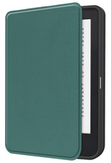 Kobo Clara 2E Hoes Bescherm Hoesje Case Luxe Sleep Cover - Donker Groen