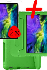 BASEY. BASEY. iPad Pro 11 inch (2022) Kinderhoes Met 2x Screenprotector - Groen