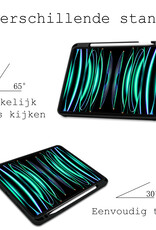 BASEY. BASEY. iPad Pro 11 inch (2022) Hoesje Met Apple Pencilhouder En Screenprotector - Lichtblauw