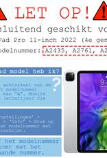 BASEY. BASEY. iPad Pro 11 inch (2022) Kinderhoes Met 2x Screenprotector - Paars