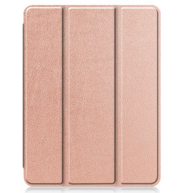 Nomfy Nomfy iPad Pro 11 inch (2021) Hoesje Met Apple Pencilhouder - Rose Goud