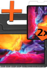 Nomfy Nomfy iPad Pro 11 inch (2021) Kinderhoes Met 2x Screenprotector - Zwart