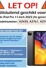 Nomfy Nomfy iPad Pro 11 inch (2022) Kinderhoes Met Screenprotector - Groen
