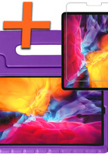 Nomfy Nomfy iPad Pro 11 inch (2022) Kinderhoes Met Screenprotector - Paars