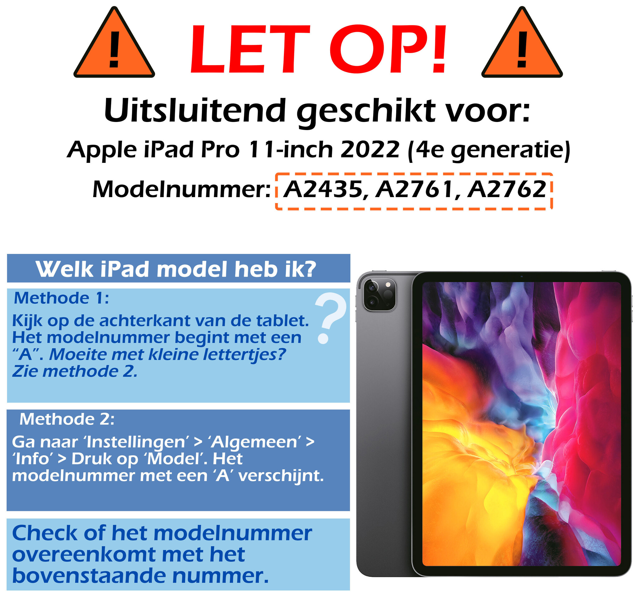 Nomfy Nomfy iPad Pro 11 inch (2022) Kinderhoes Met Screenprotector - Roze