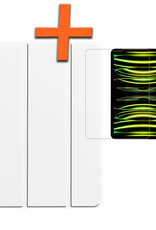 Nomfy Nomfy iPad Pro 11 inch (2022) Hoesje Met Screenprotector - Wit