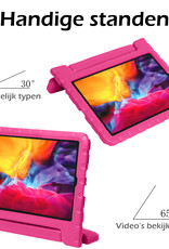 Nomfy Nomfy iPad Pro 11 inch (2021) Kinderhoes Met Screenprotector - Roze