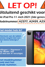 Nomfy Nomfy iPad Pro 11 inch (2021) Kinderhoes Met Screenprotector - Zwart