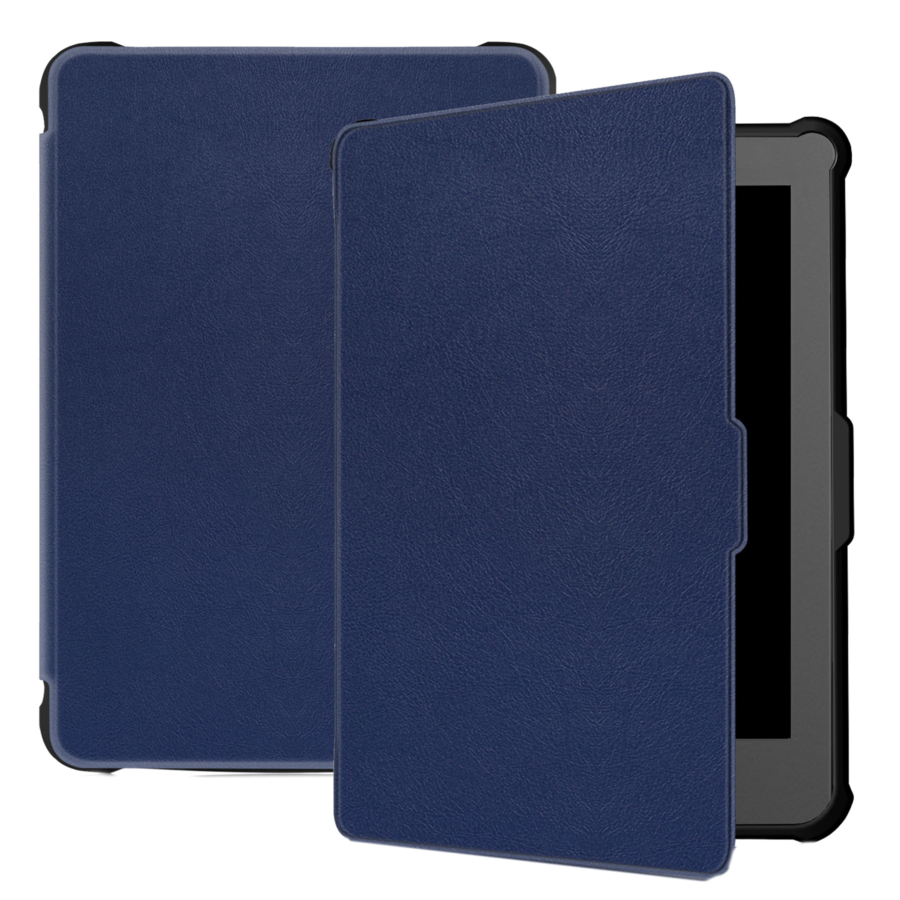 BASEY. Hoes Geschikt voor Kobo Clara HD Hoesje Bookcase Cover Hoes - Hoesje Geschikt voor Kobo Clara HD Hoes Cover Case - Donkerblauw