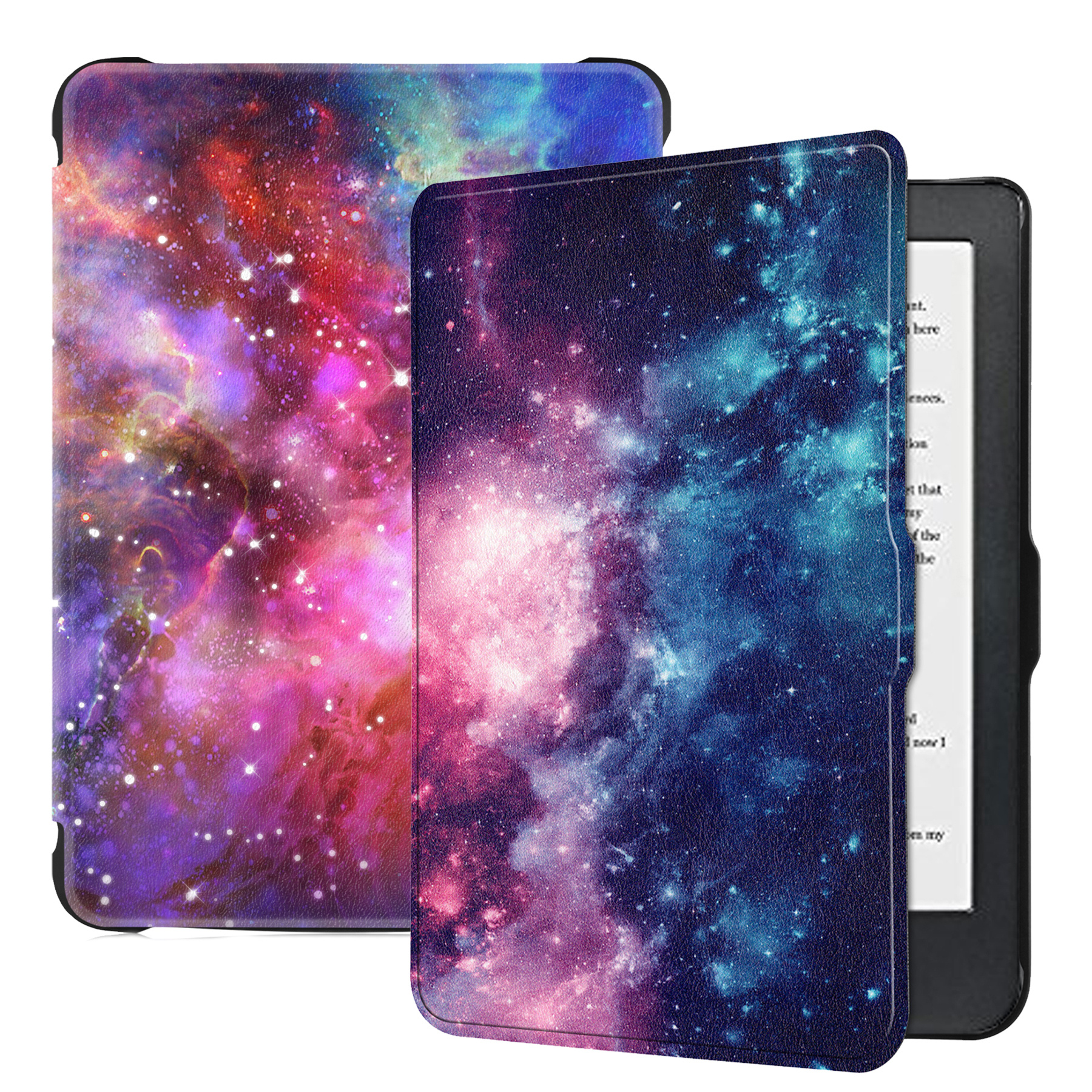 BASEY. Hoes Geschikt voor Kobo Clara HD Hoesje Bookcase Cover Hoes - Hoesje Geschikt voor Kobo Clara HD Hoes Cover Case - Galaxy