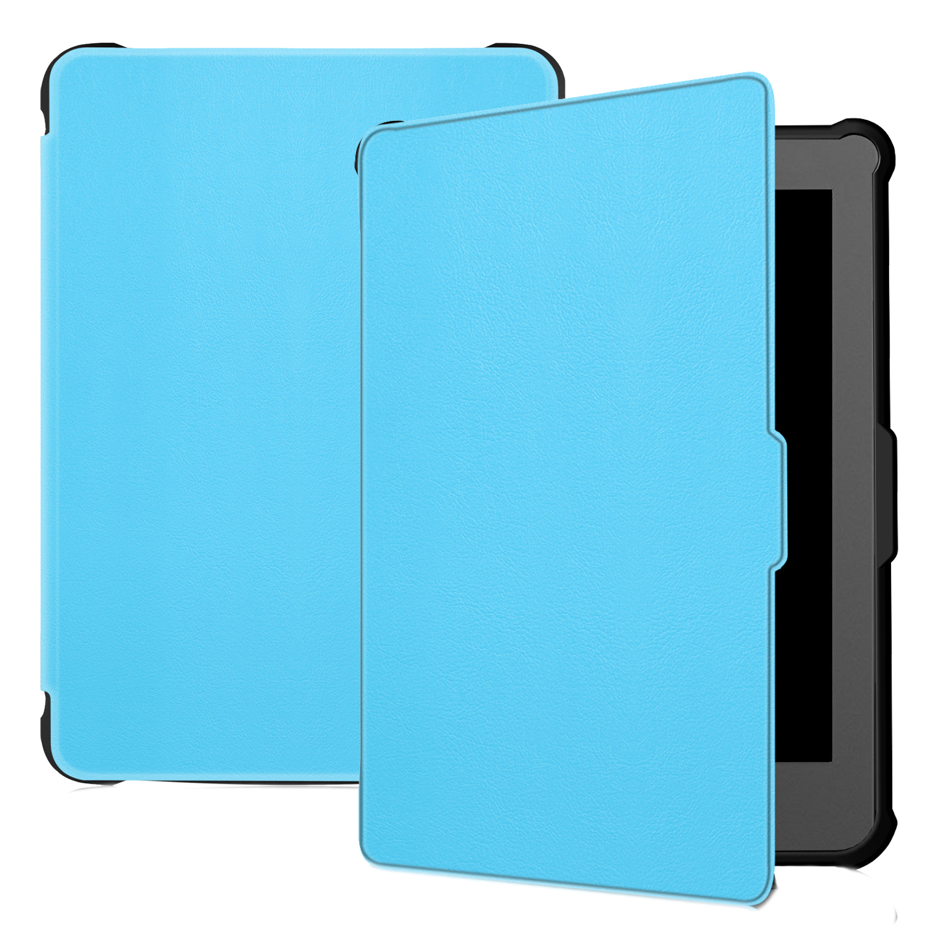 BASEY. Hoes Geschikt voor Kobo Clara HD Hoesje Bookcase Cover Hoes - Hoesje Geschikt voor Kobo Clara HD Hoes Cover Case - Lichtblauw