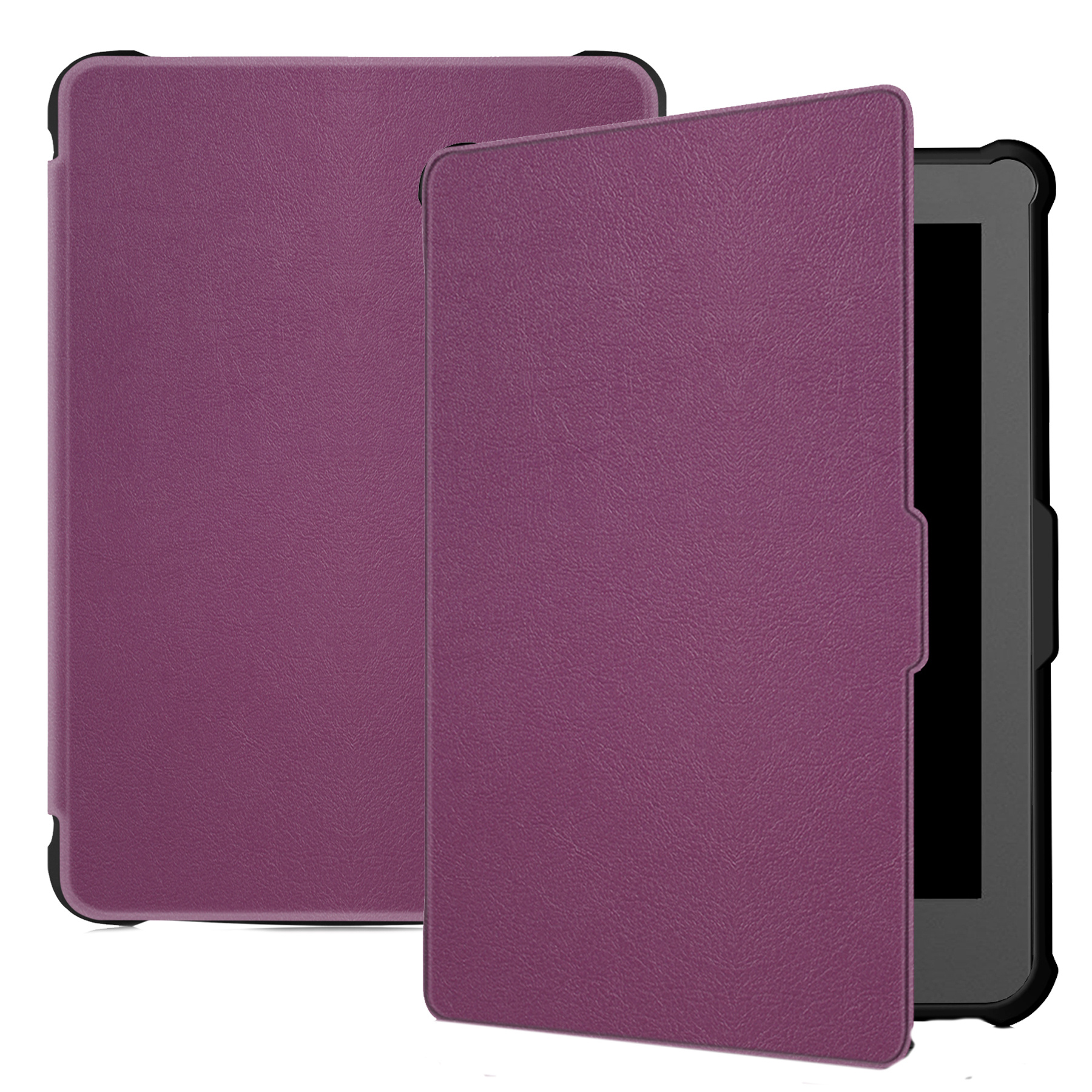 BASEY. Hoes Geschikt voor Kobo Clara HD Hoesje Bookcase Cover Hoes - Hoesje Geschikt voor Kobo Clara HD Hoes Cover Case - Paars