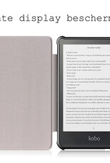 BASEY. Hoes Geschikt voor Kobo Clara HD Hoesje Bookcase Cover Hoes - Hoesje Geschikt voor Kobo Clara HD Hoes Cover Case - Rood