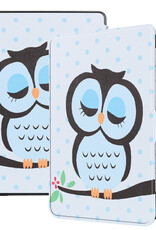BASEY. Hoes Geschikt voor Kobo Clara HD Hoesje Bookcase Cover Hoes - Hoesje Geschikt voor Kobo Clara HD Hoes Cover Case - Uil