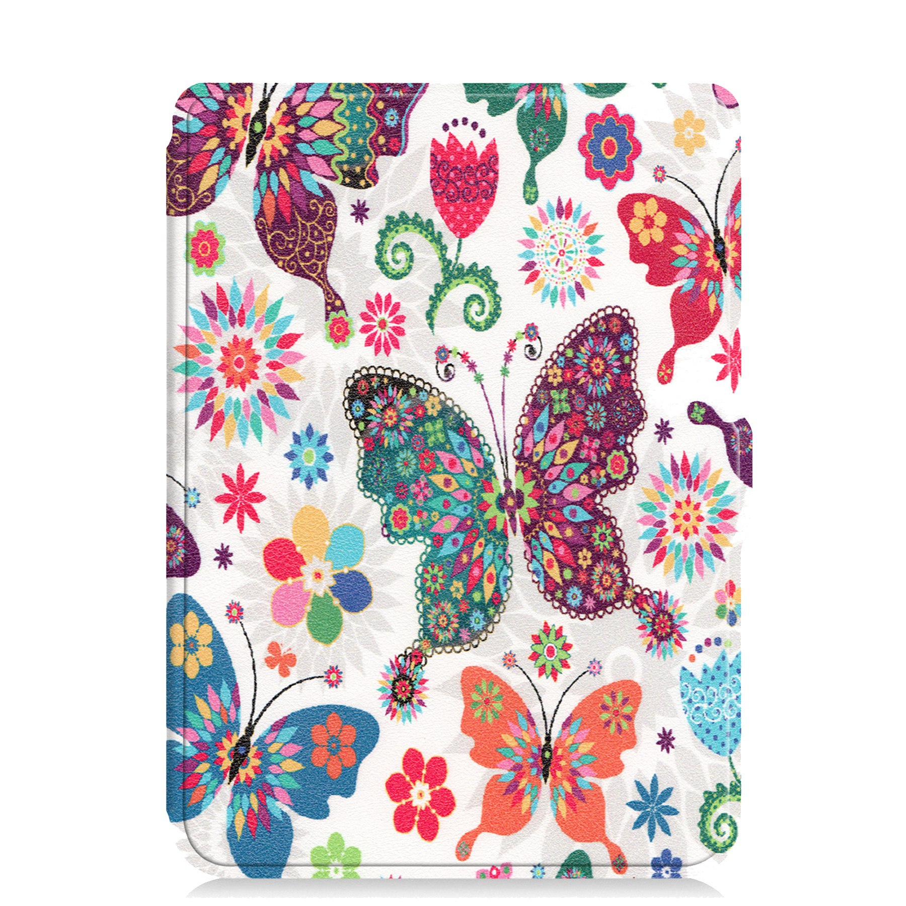 BASEY. Hoes Geschikt voor Kobo Clara HD Hoesje Bookcase Cover Hoes - Hoesje Geschikt voor Kobo Clara HD Hoes Cover Case - Vlinders