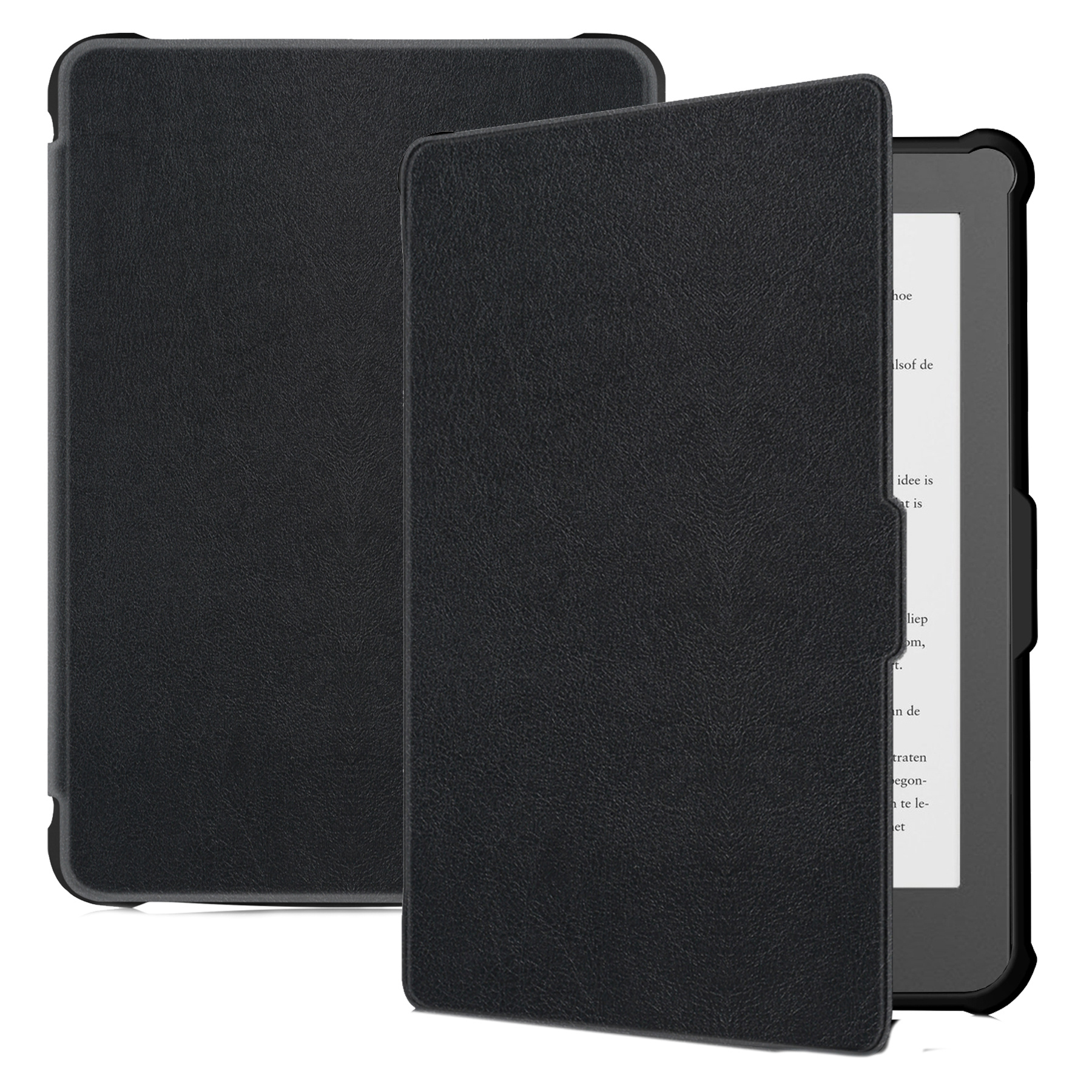 BASEY. Hoes Geschikt voor Kobo Clara HD Hoesje Bookcase Cover Hoes - Hoesje Geschikt voor Kobo Clara HD Hoes Cover Case - Zwart