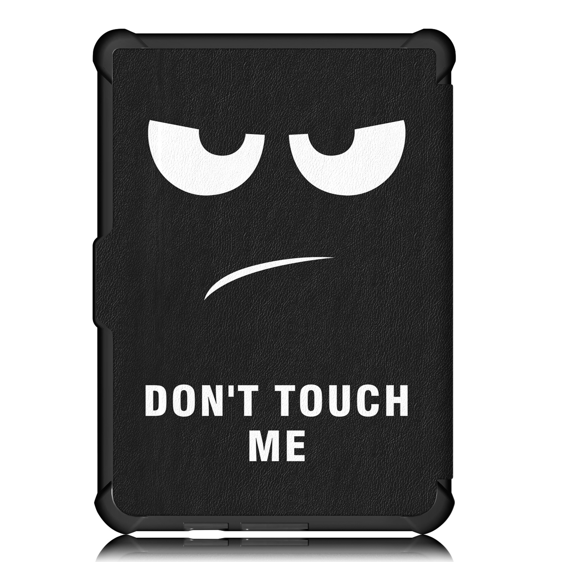 NoXx Hoes Geschikt voor Kobo Clara HD Hoesje Bookcase Cover Book Case Hoes Sleepcover - Don't Touch Me