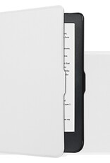 NoXx Hoes Geschikt voor Kobo Clara HD Hoesje Bookcase Cover Book Case Hoes Sleepcover - Wit