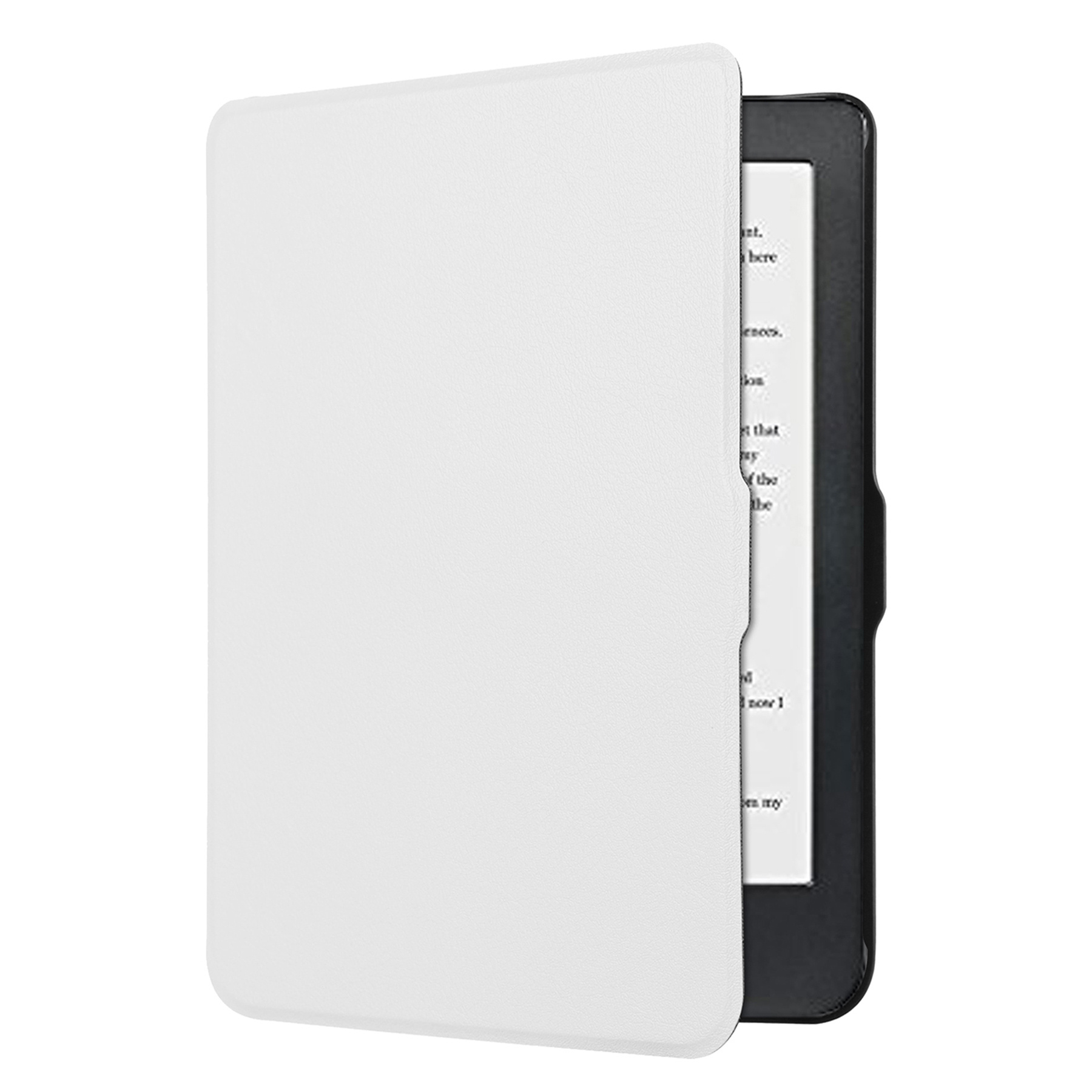 NoXx Hoes Geschikt voor Kobo Clara HD Hoesje Bookcase Cover Book Case Hoes Sleepcover - Wit