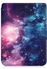 Nomfy Hoesje Geschikt voor Kobo Clara HD Hoes Book Case - Hoes Geschikt voor Kobo Clara HD Hoesje Book Cover - Galaxy