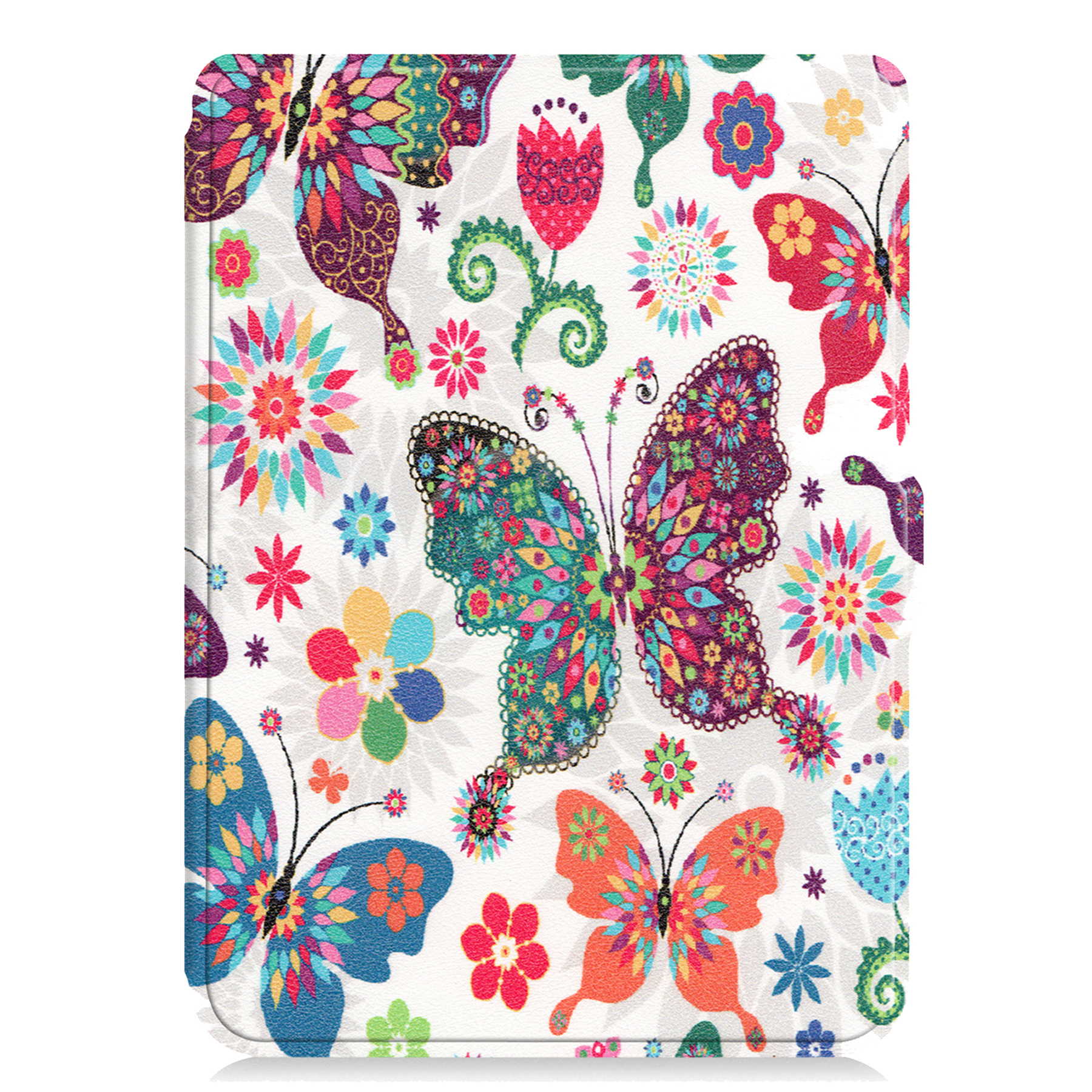 Nomfy Hoesje Geschikt voor Kobo Clara HD Hoes Book Case - Hoes Geschikt voor Kobo Clara HD Hoesje Book Cover - Vlinders