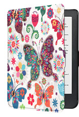 Nomfy Hoesje Geschikt voor Kobo Clara HD Hoes Book Case - Hoes Geschikt voor Kobo Clara HD Hoesje Book Cover - Vlinders