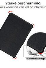 Nomfy Hoesje Geschikt voor Kobo Clara HD Hoes Book Case - Hoes Geschikt voor Kobo Clara HD Hoesje Book Cover - Zwart