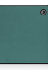 BASEY. Hoes Geschikt voor Kobo Libra 2 Hoesje Bookcase Cover Hoes - Hoesje Geschikt voor Kobo Libra 2 Hoes Cover Case - Donkergroen