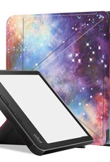 BASEY. Hoes Geschikt voor Kobo Libra 2 Hoesje Bookcase Cover Hoes - Hoesje Geschikt voor Kobo Libra 2 Hoes Cover Case - Galaxy