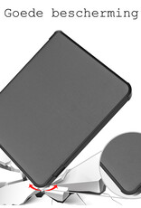 BASEY. Hoes Geschikt voor Kobo Libra 2 Hoesje Bookcase Cover Hoes - Hoesje Geschikt voor Kobo Libra 2 Hoes Cover Case - Grijs