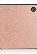 BASEY. Hoes Geschikt voor Kobo Libra 2 Hoesje Bookcase Cover Hoes - Hoesje Geschikt voor Kobo Libra 2 Hoes Cover Case - Rosé Goud