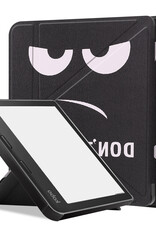 BASEY. Hoes Geschikt voor Kobo Libra 2 Hoesje Bookcase Cover Hoes - Hoesje Geschikt voor Kobo Libra 2 Hoes Cover Case - Don't Touch Me