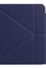 NoXx Hoes Geschikt voor Kobo Libra 2 Hoesje Bookcase Cover Book Case Hoes Sleepcover - Donkerblauw