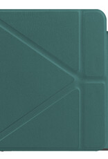 NoXx Hoes Geschikt voor Kobo Libra 2 Hoesje Bookcase Cover Book Case Hoes Sleepcover - Donkergroen