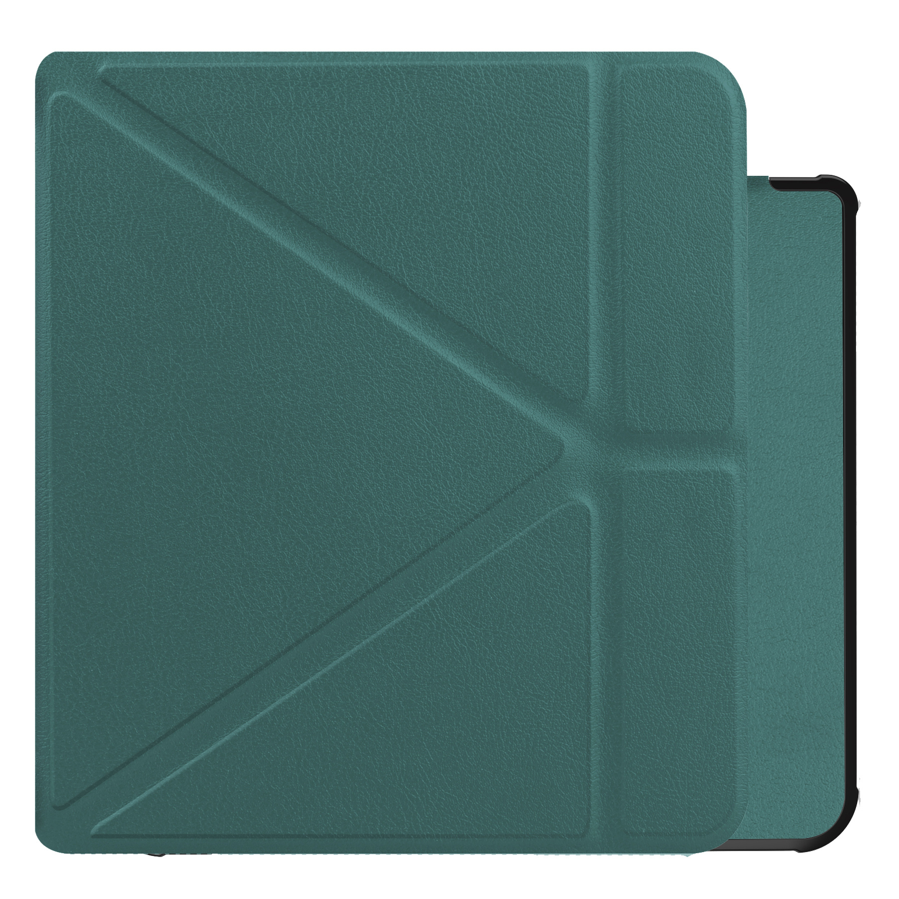 NoXx Hoes Geschikt voor Kobo Libra 2 Hoesje Bookcase Cover Book Case Hoes Sleepcover - Donkergroen