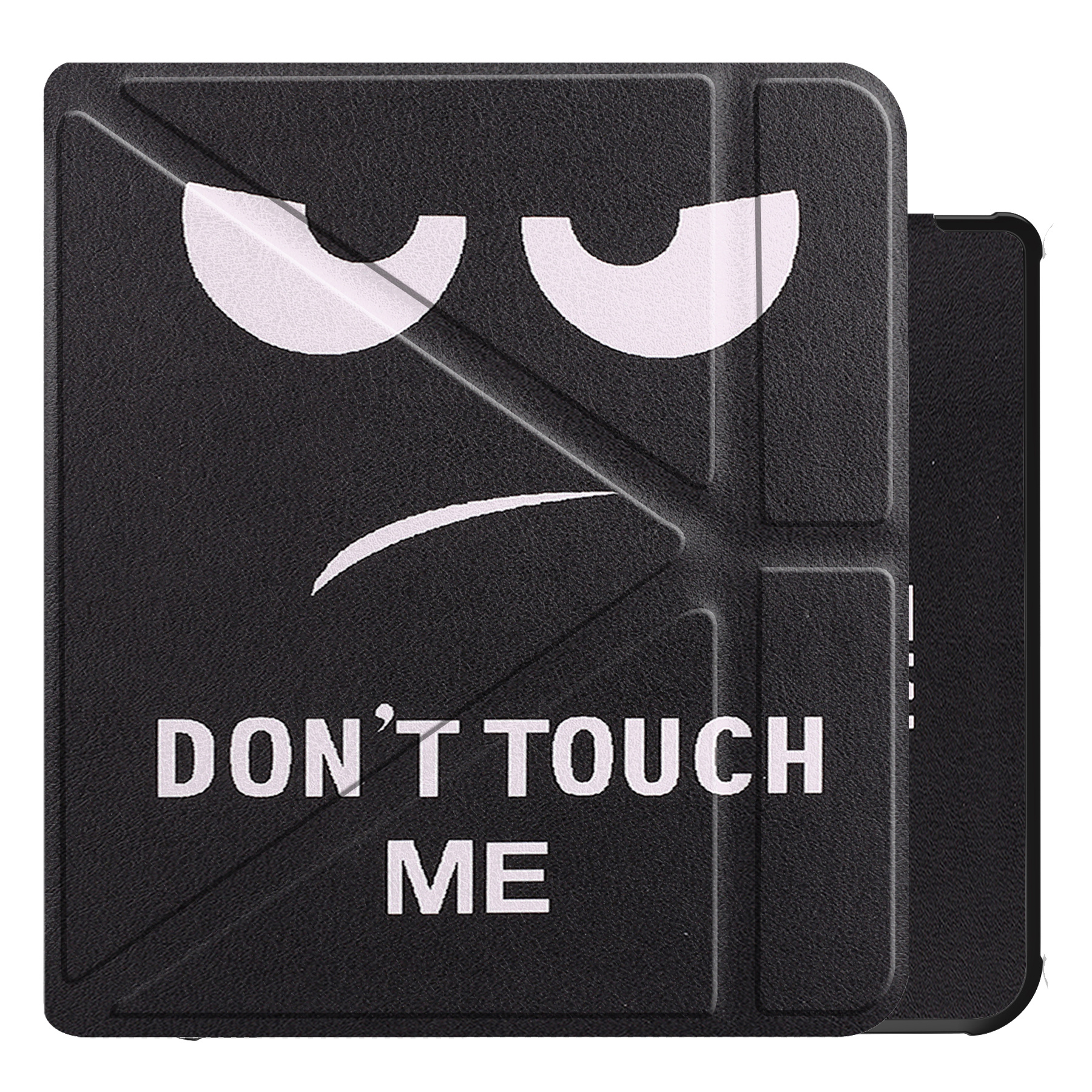 NoXx Hoes Geschikt voor Kobo Libra 2 Hoesje Bookcase Cover Book Case Hoes Sleepcover - Don't Touch Me