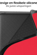 Nomfy Hoesje Geschikt voor Kobo Libra 2 Hoes Book Case - Hoes Geschikt voor Kobo Libra 2 Hoesje Book Cover - Rood