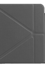 NoXx Hoes Geschikt voor Kobo Libra H2O Hoesje Bookcase Cover Book Case Hoes Sleepcover - Grijs