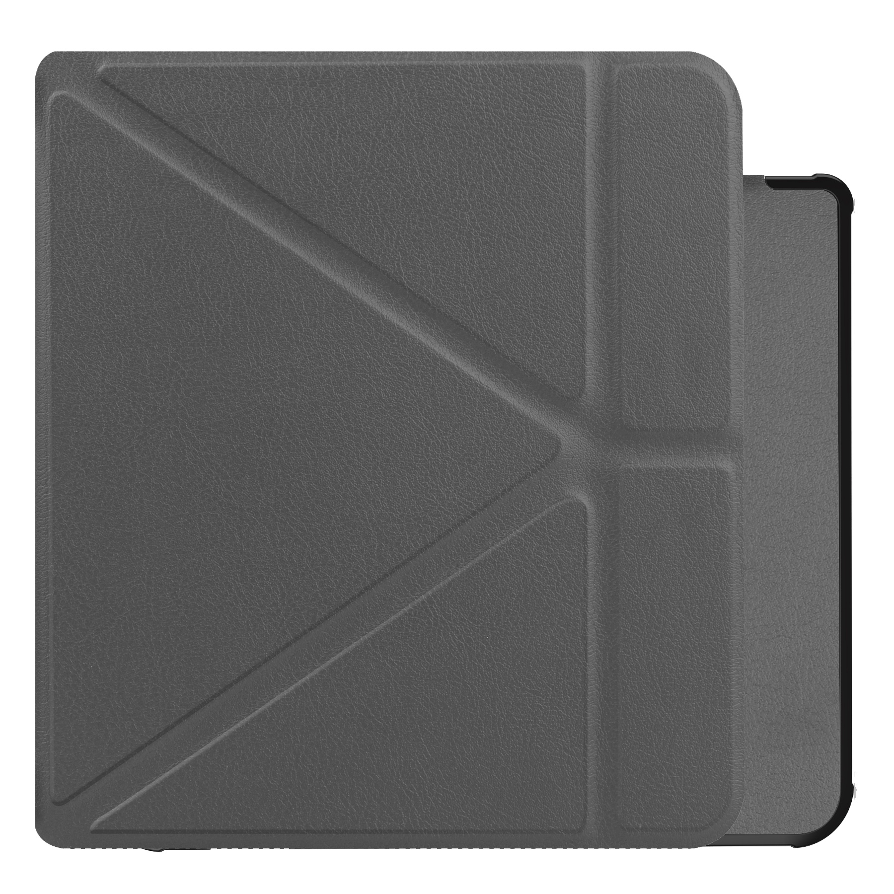 NoXx Hoes Geschikt voor Kobo Libra H2O Hoesje Bookcase Cover Book Case Hoes Sleepcover - Grijs