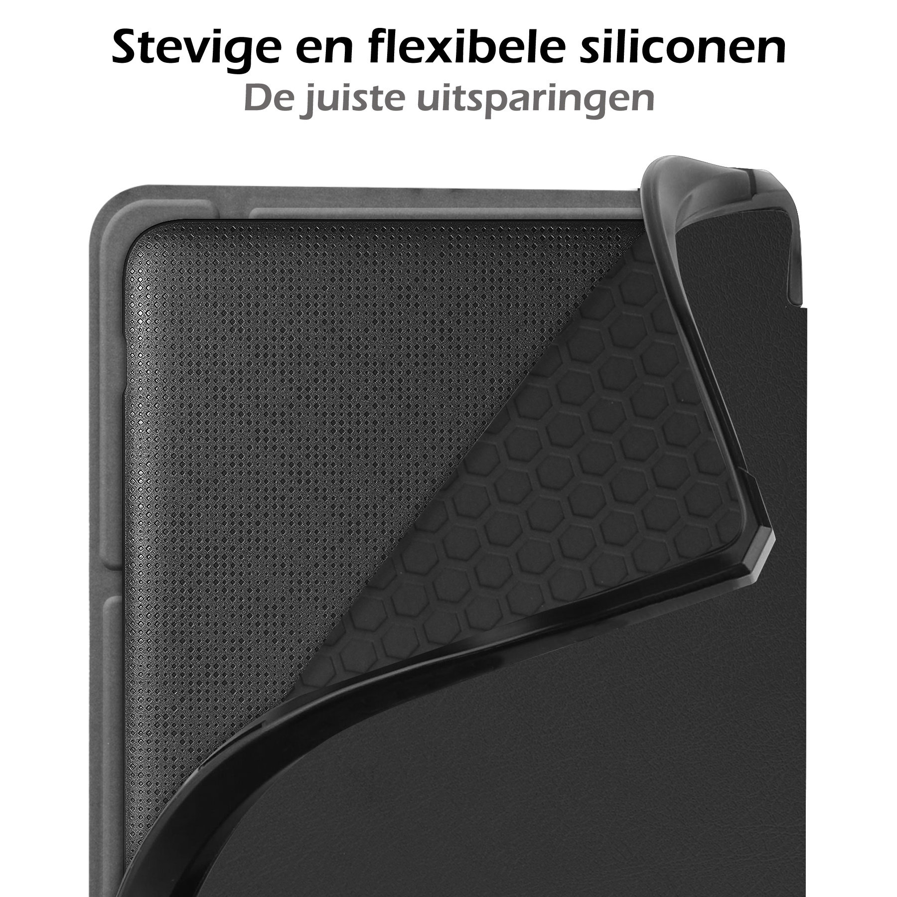 Nomfy Hoesje Geschikt voor Kobo Libra H2O Hoes Book Case - Hoes Geschikt voor Kobo Libra H2O Hoesje Book Cover - Zwart