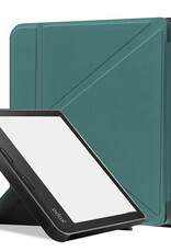 BASEY. Hoes Geschikt voor Kobo Sage Hoesje Bookcase Cover Hoes - Hoesje Geschikt voor Kobo Sage Hoes Cover Case - Donkergroen