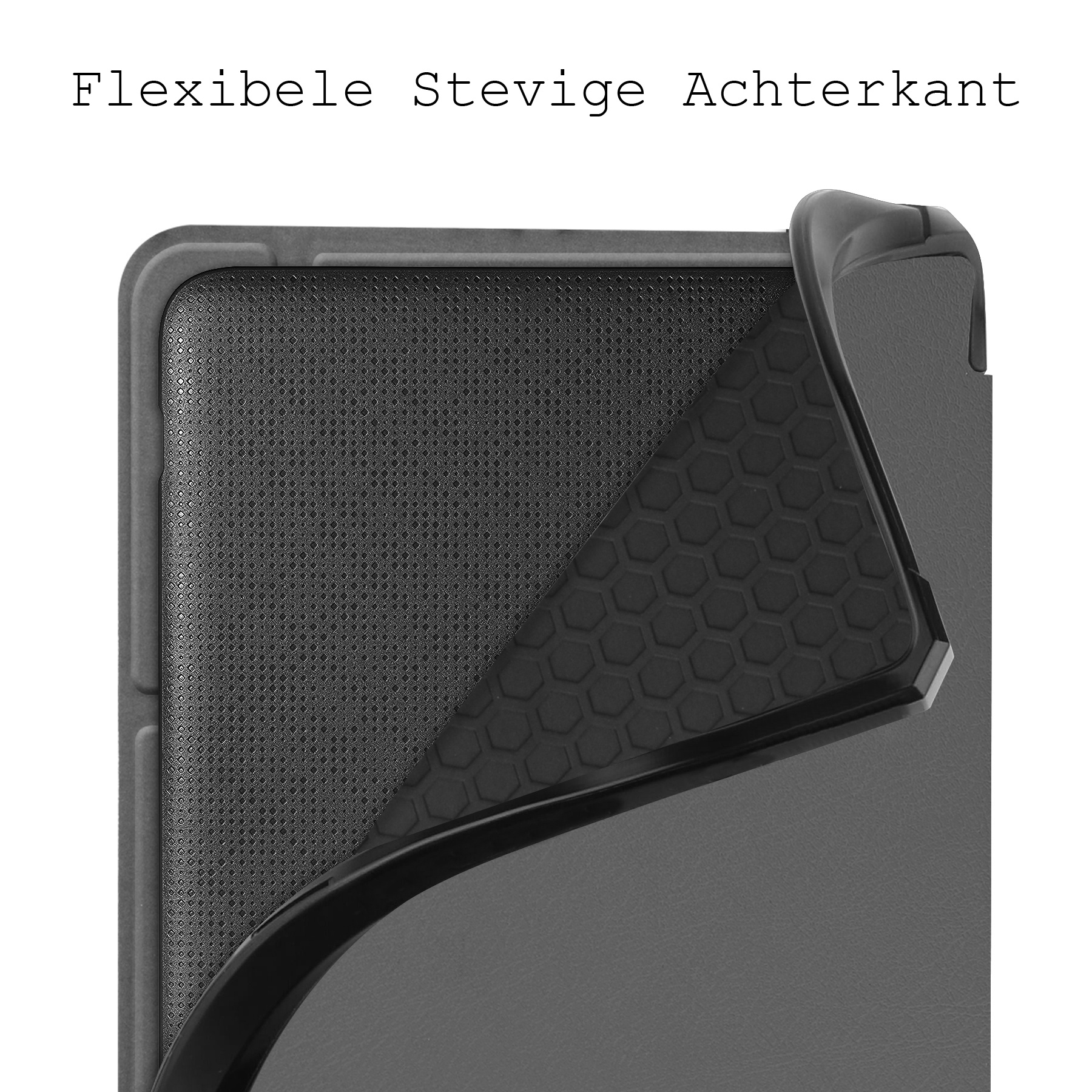 BASEY. Hoes Geschikt voor Kobo Sage Hoesje Bookcase Cover Hoes - Hoesje Geschikt voor Kobo Sage Hoes Cover Case - Grijs